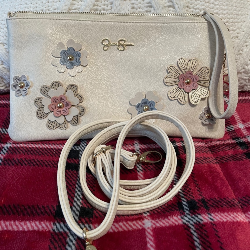 Jessica Simpson Clutch with removable shoulder Strap